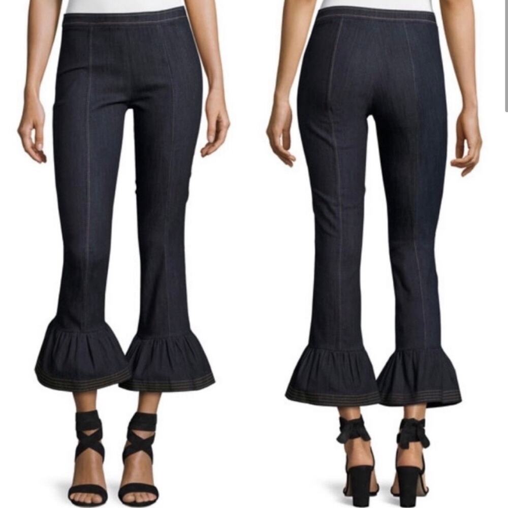 Cinq a sept Celia Celia Denim Bell-Bottom Crop Jeans